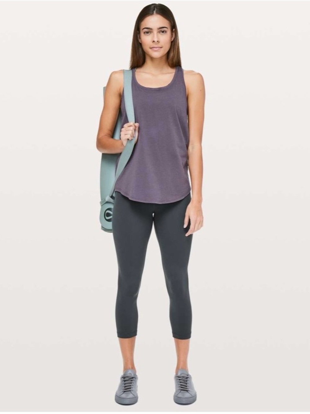 Lululemon Trendy Athletic Pilates Gym Workout Athleisure Align High-Rise Crop